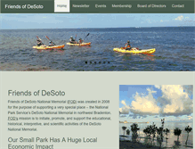 Tablet Screenshot of friendsofdesoto.org